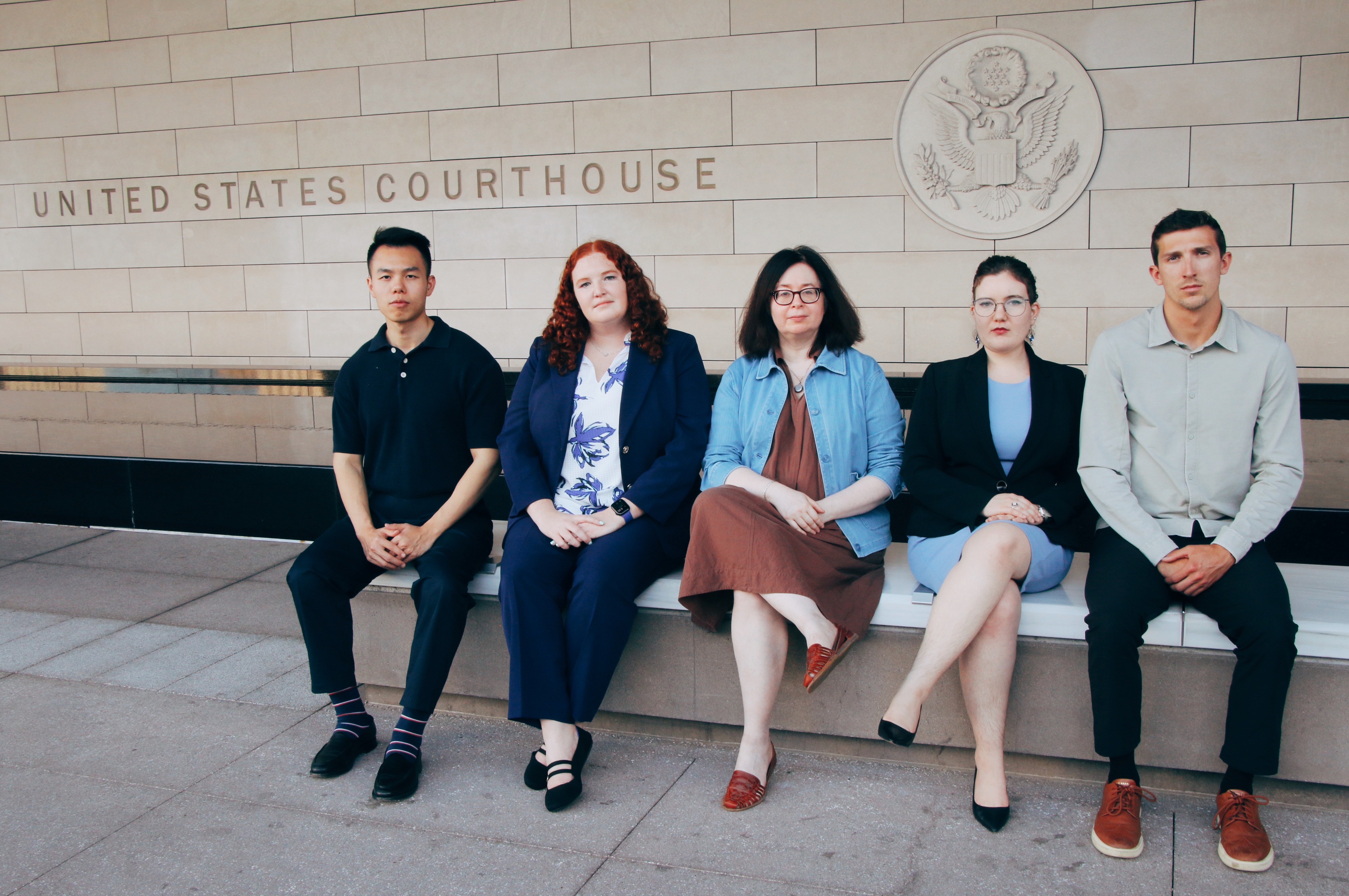 LJAC students in front of U.S. Courthouse