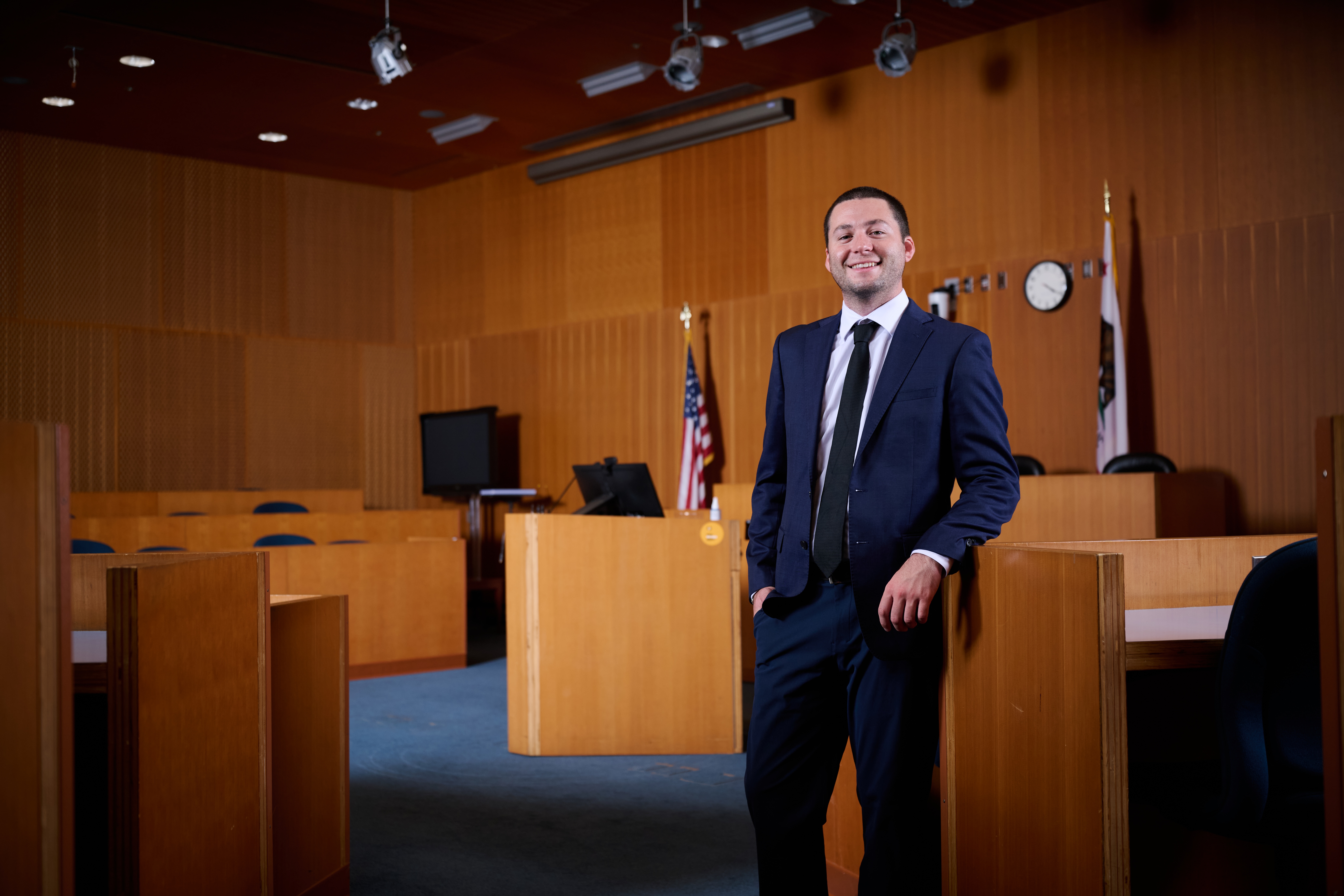 Wyatt Gill (LLS 27) in Robinson Courtroom