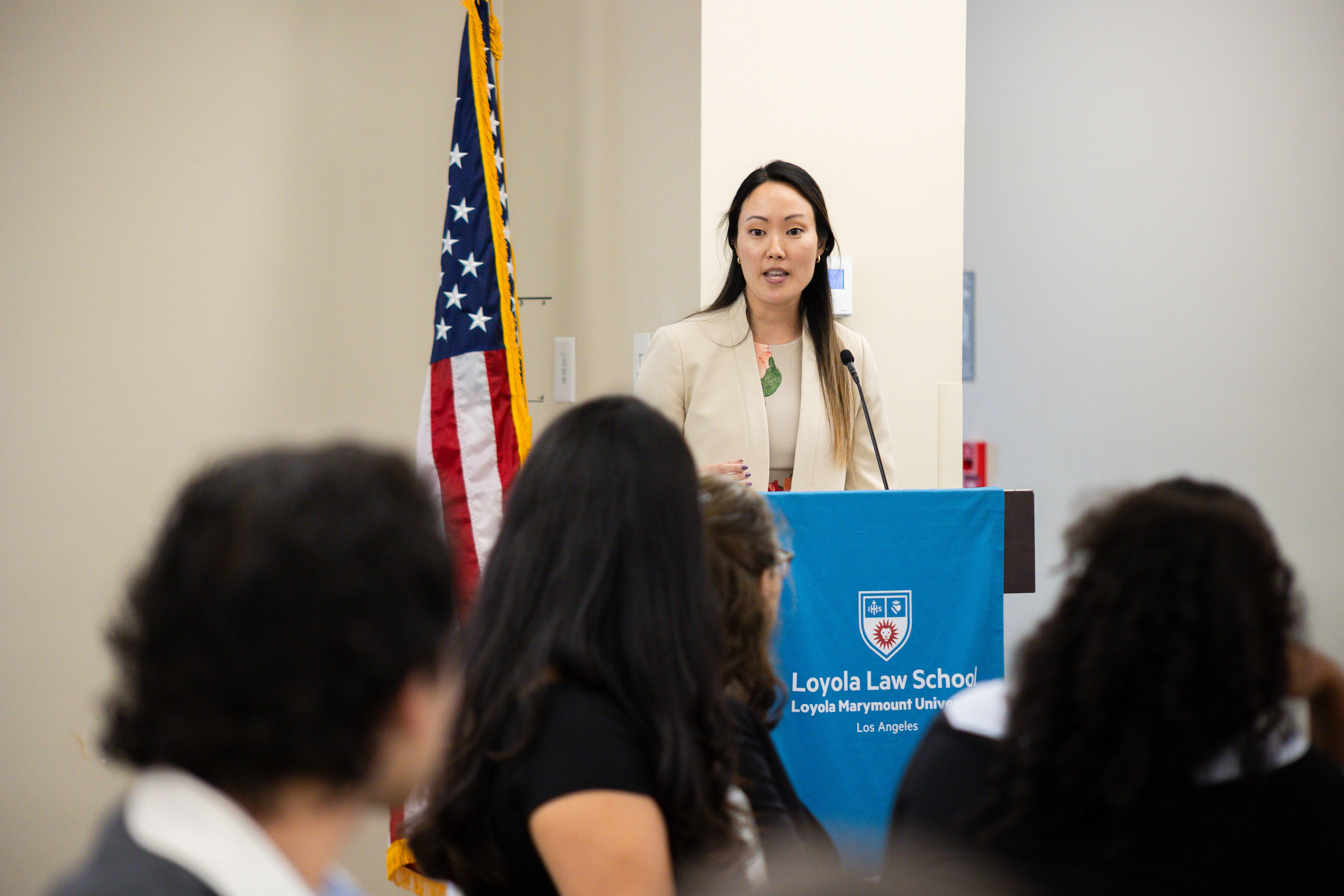 Yungmoon Chang '16 speaks at Orientation.