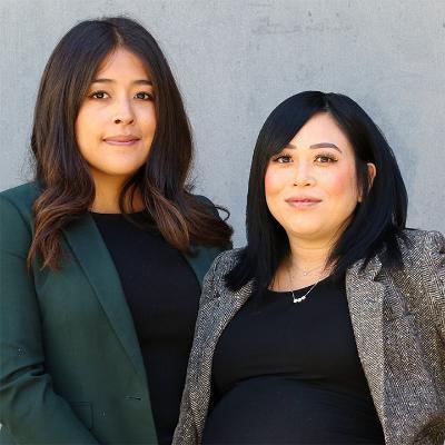 Two people in business attire
