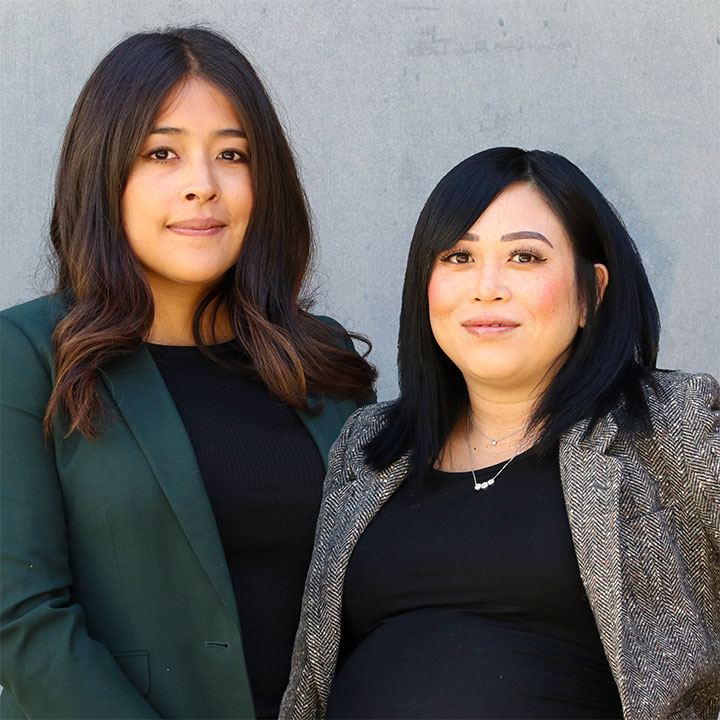 Two people in business attire