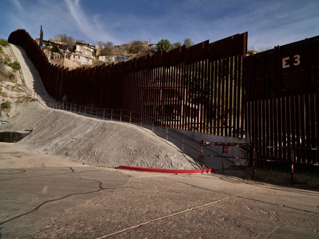 When this photograph was taken in 2018, the subject of border walls between the United States and Mexico was a controversial political topic.