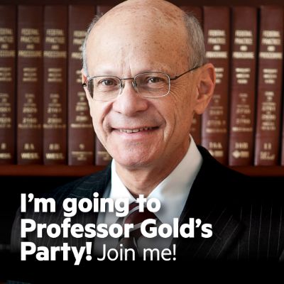 I'm going to Professor Gold's Party! Join me!