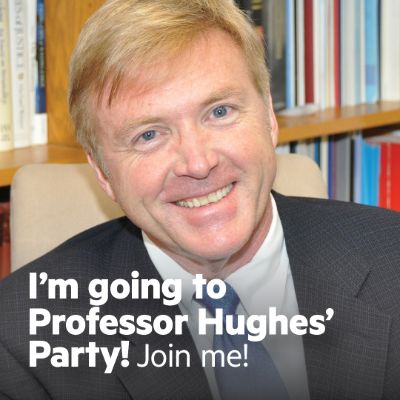 I'm going to Professor Hughe's Party! Join me!