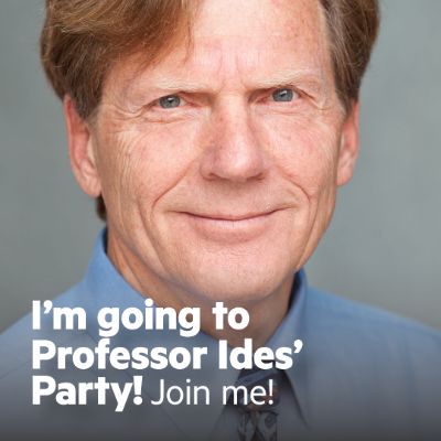 I'm going to Professor Ides' Party! Join me!