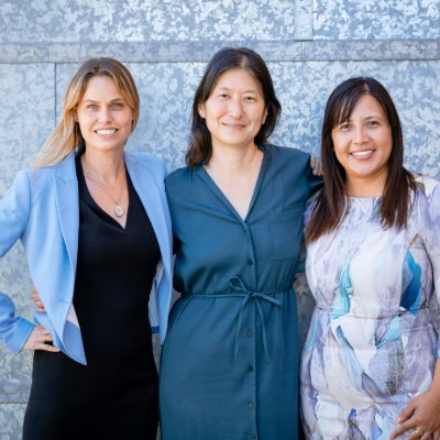 Stephanie Richard, Kathleen Kim and Paloma Bastos