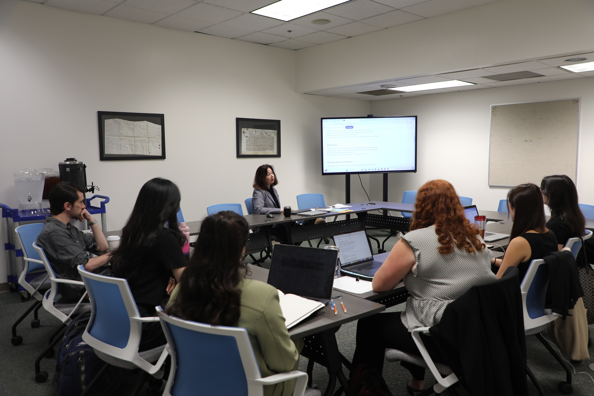 LJAC students with Professor Rajika Shah