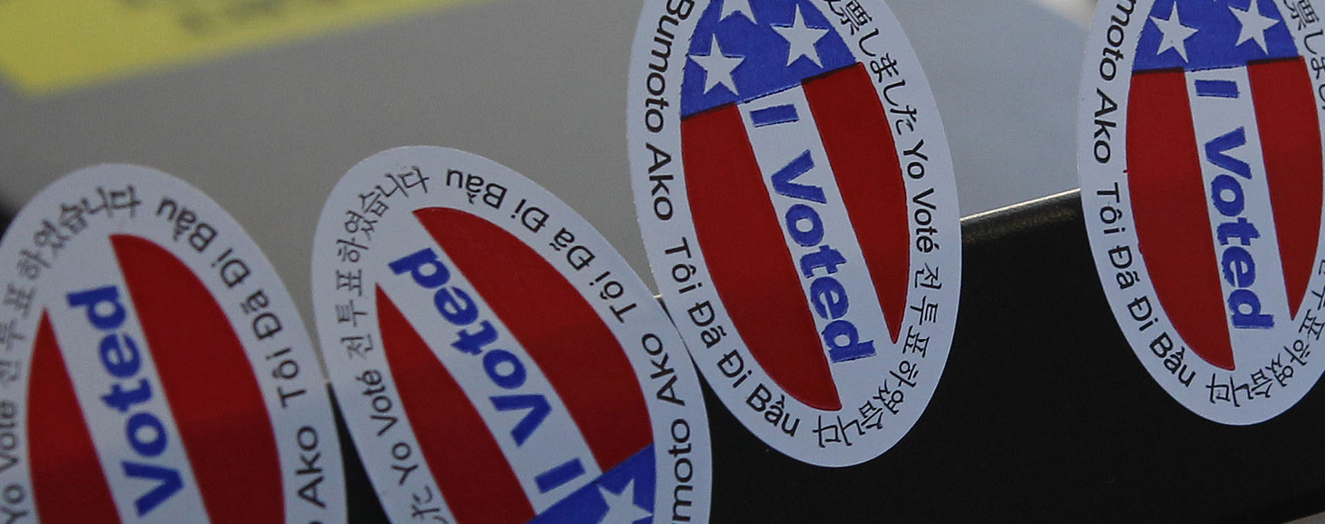 Election vote stickers